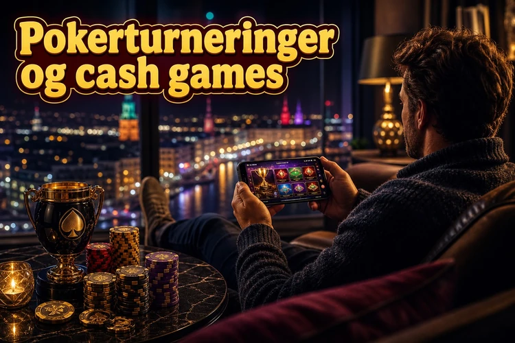 Pokerturneringer og cash games
